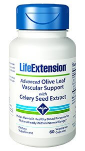 Life Extension Advanced Olive Leaf Vascular Support with Celery Seed Extract 60 Capsules