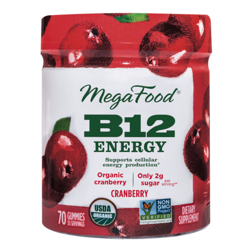 MegaFood Gummy B12 Energy Cranberry 70 Gummies
