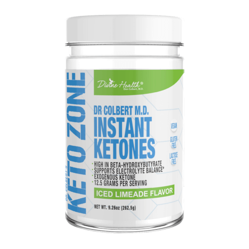 Dr Colbert Keto Zone Instant Ketones Limeade 21 Servings 