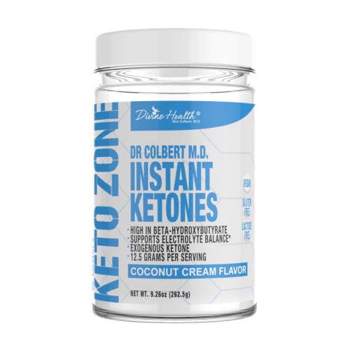 Dr Colbert Keto Zone Instant Ketones Coconut Cream 21 Servings 