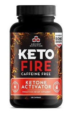 Ancient Nutrition KetoFire Caffeine Free 180 Capsules