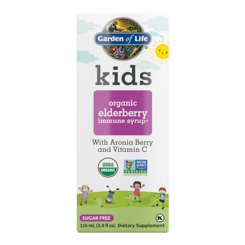 Garden of Life Kids Organic Elderberry Immune Syrup 3.9 oz Liquid
