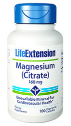 Life Extension Magnesium Citrate  160 mg 100 Capsules