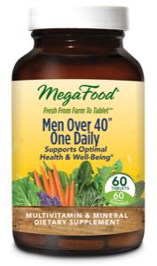 MegaFood Men Over 40 One Daily  60 Tablets