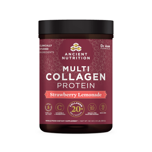 Ancient Nutrition Multi Collagen Protein Strawberry Lemonade 45 Servings Powder