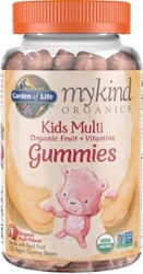Garden of Life MyKind Organics Kids Gummy Multi  Fruit Flavor 120 Chews