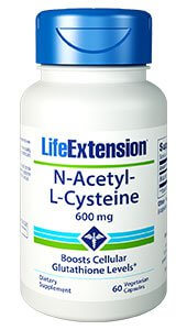 Life Extension N-acetyl-L-cysteine 600 mg 60 Capsules