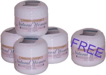 Products of Nature Natural Woman Progesterone Cream  2 oz - buy 4 get one FREE