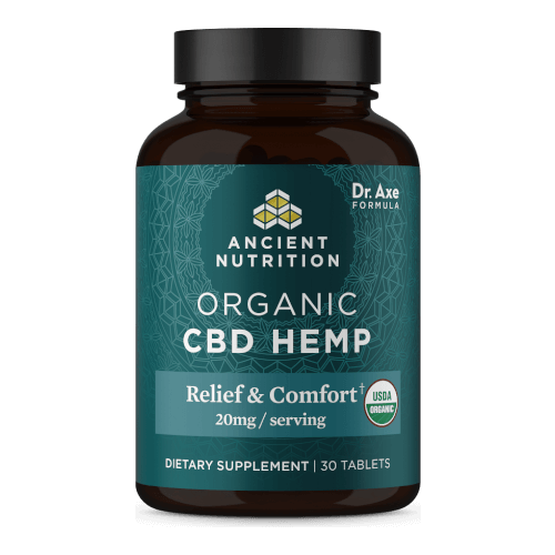Ancient Nutrition Organic CBD Hemp Relief and Comfort 20mg 30 Capsules