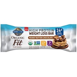 Garden of Life Organic Fit Protein Bars Peanut Butter Chocolate 1 Box of 12 Bars