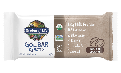Garden of Life Organic GOL Bars Chocolate Coconut 1 Box of 12 Bars