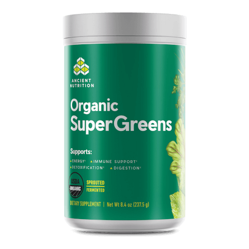 Ancient Nutrition Organic SuperGreens  25 Servings Powder