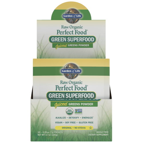 Garden of Life Perfect Food Raw   Box of 15 Single Serv. Packets