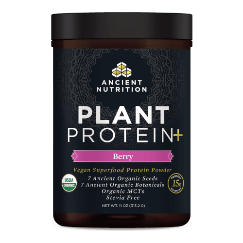 Ancient Nutrition Plant Protein Smash Berry 12 Servings Powder