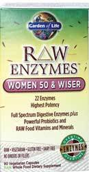 Garden of Life RAW Enzymes Women 50 and Wiser  90 Capsules