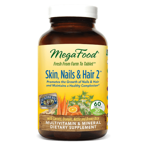 MegaFood Skin Nails Hair 2  60 Tablets 2 Daily