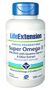 Life Extension Super Omega-3 EPA-DHA  120 Soft Gels