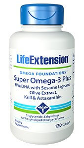 Life Extension Super Omega with Krill  120 Soft Gels