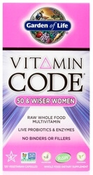 Garden of Life Vitamin Code Womens 50 and Wiser  120 Capsules
