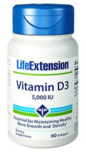 Life Extension Vitamin D3  5000 IU 60 Softgels
